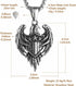 HZMAN Stainless Steel Hawk Eagle Necklace for Men Women Patriotic American Flag Bald Eagle Shield Pendant Jewelry Gift...