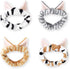 DRESHOW Spa Facial Terry Cloth Towels Headbands with Cute Cat Ear Hairbands for Wash & Makeup Masks...