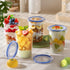 4 Pack Overnight Oats Containers with Lids, Oatmeal Container, 16oz Leak Proof Oats Jars, BPA Free, Reusable, Portable Plastic Food Storage Contai...