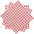 Gatherfun Cocktail Napkins 3-ply 80PCS Red and White Gingham disposable Paper Napkins Beverage napkins for Restaurant Bar Picnic Birthday Party...