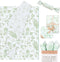 Whaline 100 Sheets Elegant Floral Tissue Paper Green Flower Gift Wrapping Paper Decorative DIY Art Craft Tissue Paper for Spring Wedding Birthday ...