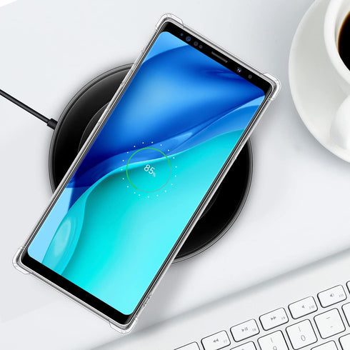 SALAWAT Galaxy Note 9 Case, Clear Cute Gradient Slim Phone Case Cover Reinforced TPU Bumper Hard PC Back Shockproof Protective Case for Samsung Ga...