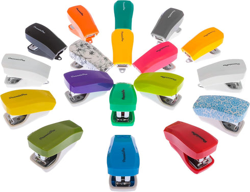 Aria Premium Mini Stapler Set by PraxxisPro - with Built-in Staple Removers, 2000 Standard Staples Included - for Office, School, and Travel, Set ...