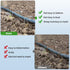 Garden Stakes - Landscape Staples 20 Pack 11 Gauge Tent Stakes, Garden Staples 6 Inch Anti-Rust Landscape Stakes for Weed Barrier, Irrigation Tubi...