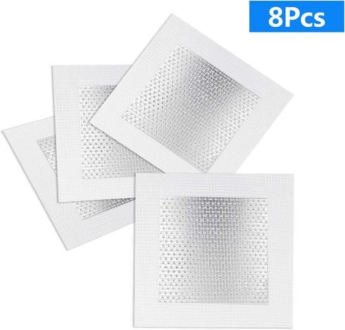 8pcs Drywall Repair Patch, 4" x 4" Drywall Patch Self Adhesive Aluminum Wall Repair Patch Kit...