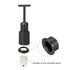 MECCANIXITY E14 Socket Ring Removal Tool T Type with Lamp Shade Socket Rings for Medium Base, Light Replacing Accessories, Black Pack of 10...