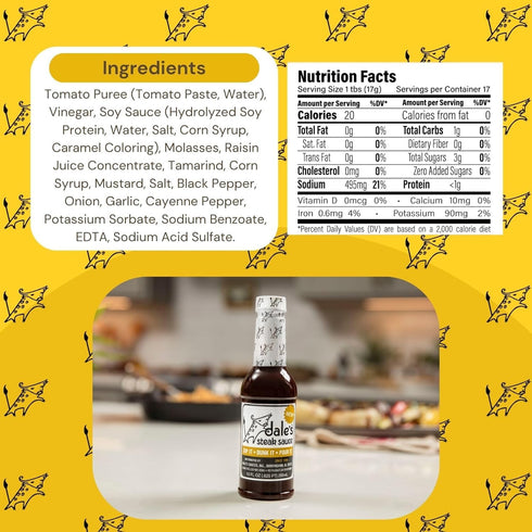 Steak Seasoning By Dale's, No Cholesterol | Delicious on All Meats, Fish, Poultry, and Vegetables | (2) 10 oz Bottle | No Long Marinating, Savory ...