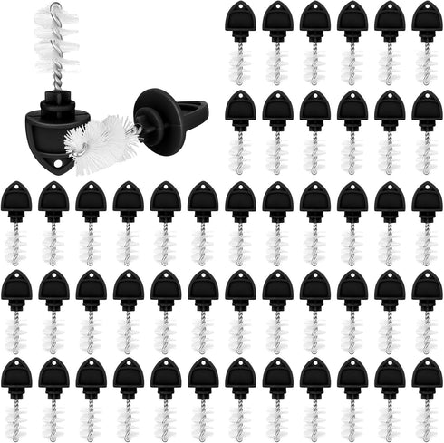 50 Pack Beer Plugs Tap Brush Beer Faucet Tap Cleaning Plug Hygiene Brush Draft Beer Tap Plug for Restaurant Home Party Bar (Black)...