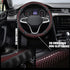 Car Steering Wheel Cover, Anti-Slip Leather Breathable Comfortable Automotive Steering Wheel Cover Protector Decoration for Men and Women, 15 Inch...