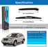 WTI Rear Wiper Arm Blade Set Compatible With Lexus RX330 2004-2006 / Compatible With Lexus RX350 2007-2009 WTI Rear Wiper Arm Blade Set...
