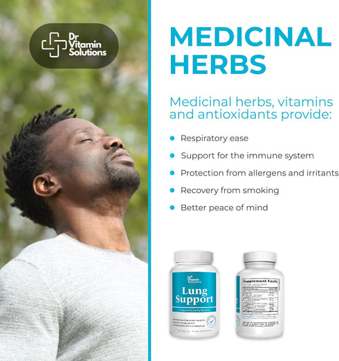 Lung Revive: Advanced Respiratory Support with Butterbur, Quercetin, & Vitamin C - Enhanced Breathing & Lung Detox Formula, Doctor-Developed, 60 C...