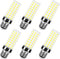 6 Pack LED Corn Light Bulb 200w Equivalent 2500 Lumen 5000K Cool Daylight White 20W E26/E27 Base Ceiling Fan Led Light Bulb for Home Garage Wareho...