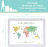 Oh the Places you'll Go Illustrated Kids World Map (24x17”) - Vibrant Educational World Map for Kids Wall Decor with Global Animals and Landmarks...