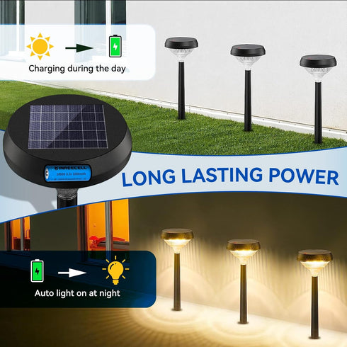 LiFePO4 18500 3.2v 1000mAh 3.2wh Solar Battery, 18500 3.2 Volt Rechargeable Li-ion Battery for Outdoor Solar Lights, Garden Solar Lights, Flashlig...