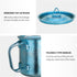 TiTo Titanium Cup Titanium Pot with Lid Ultralight Portable 300ml Foldable Handle Camping Tea Coffee Water Mug for Outdoor Backpacking Hiking Picn...