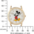 Disney Mickey Mouse Adult Classic Cardiff Articulating Hands Analog Quartz Leather Strap Watch...