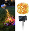 1 Pack 8 Modes Solar Waterfall Lights, Solar Fairy Lights Outdoor Waterproof, 10 Strand 200 LED Watering Can Led String Lights(No Watering Can) fo...