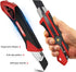 HAUTMEC 25mm Extra Heavy-Duty Utility Knife with 10pcs Blade set, Multi-Purpose Snap-off Box Cutter, Ratchet-lock Mechanism, Reinforced Fiberglass...