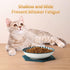 4Pack Ceramic Cat Dishes with Nonslip Mats, 5.5 Inch Shallow Cat Food Bowls, Whisker Fatigue Cat Bowl, Cat Dishes for Food&Kitten Bowls, Microwave...