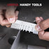 ARCCAPTAIN Wire Gauge Measuring Tool & Metal Gauge Thickness Tool, Stainless Steel Metal Sheets Welding Material Thickness Gauge Standard Dual-Sid...