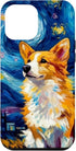 iPhone 15 Pro Max Welsh Corgi Dog Starry Night Van Gogh Welsh Corgi Case...