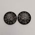 Libiline New 24pcs Carve Wood Button 2 Holes Craft Clothe Sewing Decor … (Brown Carving, 35mm(1 3/8"))...