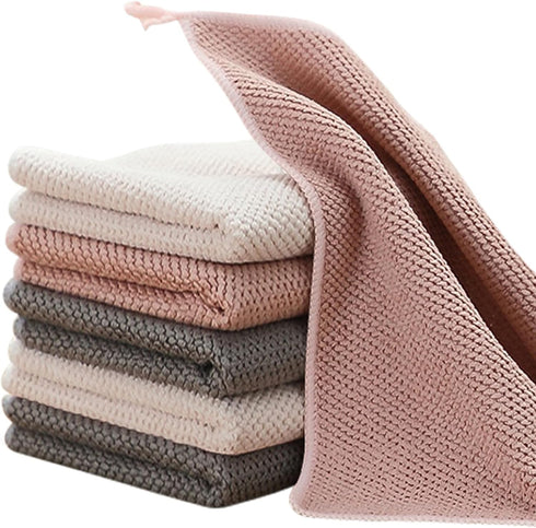 Dish Cloths for Washing Dishes, 6 Pack Kitchen Dish Cloths, Super Absorbent Microfiber Cleaning Cloth, Premium waffle dish towels for kitchen, 12x...