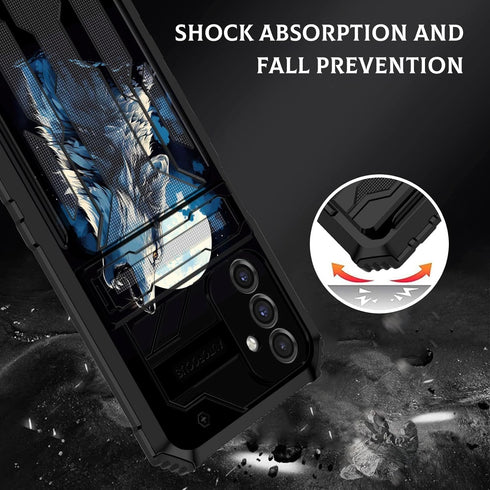 for Samsung Galaxy A15 5G Wallet Case with Card Holder,Galaxy A15 5G Case with Kickstand Dual Layer Hybrid Heavy-Duty Shockproof Phone Case for Ga...