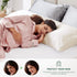 Love's cabin Satin Body Pillow Pillowcase, Similar to Silk Body Pillow Cover with Envelope Closure, Silky Cooling Long Pillowcases for Hair and Sk...