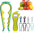 Jar Opener Bottle Opener for Weak Hands, 5-in-1 Multi-Functional Can Opener Bottle Opener Kit with Silicone Handle, Easy to Use for Children, Elde...