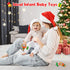NPET Christmas Baby Teething Toy, Christmas Cute Santa & Deer Teething Ring 3-12 Months Baby Gifts Infant Teething Toy, Baby Theether Toy Christma...