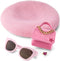 American Girl Truly Me 18-inch Doll Pink Chic Accessories with Purse, Beret, Sunglasses, and Heart Ring, for Ages 6+...