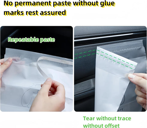 60PCS easy stick disposable car trash bag, toughness is not easy to break, convenient and firm, leak-proof vomit bag, beautiful kitchen storage ba...