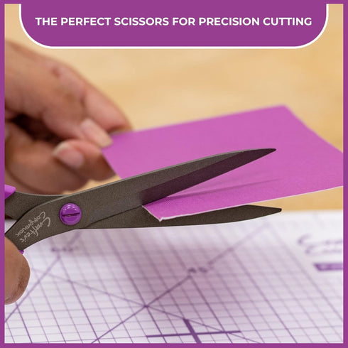 Crafter's Companion Straight Scissors for Paper and Card Crafting & Cutting Projects-6 Inch, 6inch, Silver...