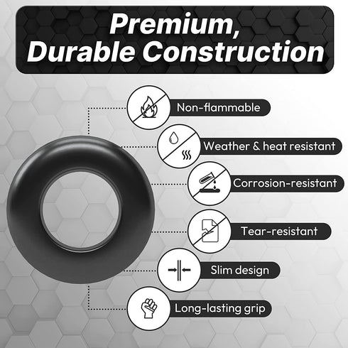 Rubber Grommets Kit - Rubber Washers for Wiring with Compact Assortment Box for Wiring, Plumbing, Hardware Repair, and Automotive...