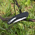 DURATECH Folding Pocket Knife, 3-1/4" Satin 8CR13MOV Blade, Black Smooth G10 Handle with Liner Lock Knife For EDC...