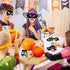 OuMuaMua 30PCS Halloween Rainbow Scratch Mask Art Craft Kit, Bat Witch Pumpkin Zombie Pirate Skull Scratch Paper Art Mask for Halloween Party Craf...