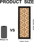 Long Decorative Cork Board for Walls, Bulletin Board with Black Floral Print, Black Framed Pin Board Vision Board for Office School Bedroom and Do...