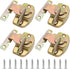 4 Pieces Metal Dining Table Locks Dining Training Table Buckles Latches Table Connectors Leaf Latch Hardware Accessories(Color)...