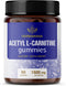 Acetyl L-Carnitine 1500mg Gummies - Daily Energy Gummies to Support Cognitive System & Immunity - 90 Blueberry Gummies per Bottle...