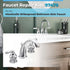 97479 Faucet Repair Kit Replacement for Moen Monticello Widespread Bathroom Sink Faucet Stem Extension Kit...