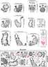 Cartoon Cats Wall Decals - MAIYU 9 Cute Kittens with Butterfly Heart Paw Print Wall Stickers for Kids Bedroom Living Room Nursery Home Decorations...