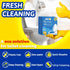 Toilet Cleaner Sheets,160 Cleans, Lemon,Powerful Cleaning?Eco Friendly, Toilet Bowl Cleaner Strips Perfect for Travel,Apartments, Dorms,Vanlife...