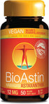 Nutrex Hawaii Vegan BioAstin Hawaiian Astaxanthin - 12mg, 50 Softgels - Farm-Direct Premium Antioxidant Supplement to Support Eye, Skin, Joint & I...