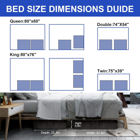 Surblue Under Bed Shoe Storage Organizer Underbed Shoes Closet Storage Solution 2 Metal zippers and 3 Handles with Clear Cover for Men's and Women...