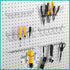 6 Pcs Pegboard Screwdriver Holders Organizer Pegboard Plier Holders Stainless Steel Peg Board Tool Utility Hooks Accessories Shelving Display Mult...