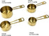 XINLI Measuring cups and spoons set, stainless steel with durable copper plating, plus brown leather buckle...
