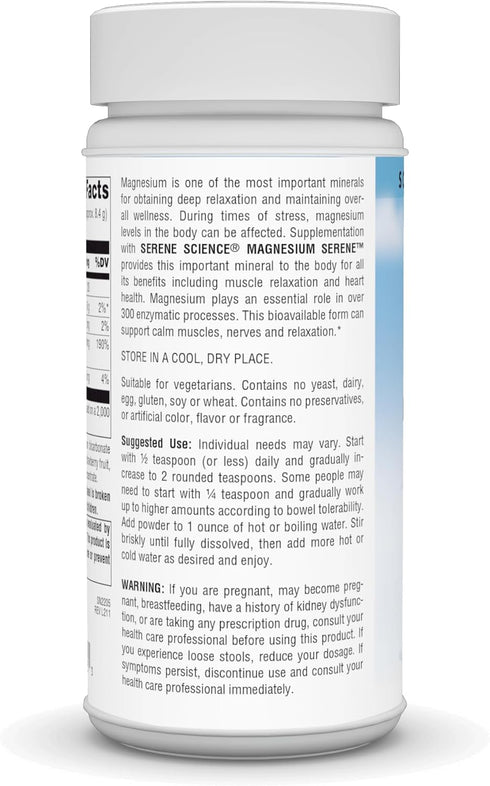 Source Naturals Serene Science Magnesium Serene Berry Flavored, Peaceful Body, 9 Ounces...