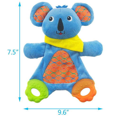 teytoy My First Baby Teething Toy, 2pcs Soft Crinkle Cloth Baby Toys for Toddler, Infants and Kids Perfect for Baby Shower(Lion and Koala)...