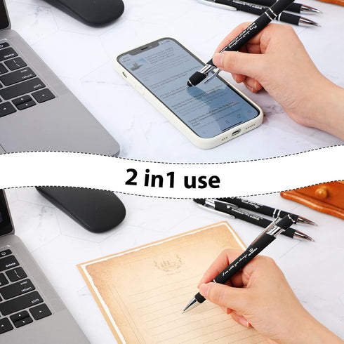 Fumete 21 Pcs Bible Verse Ballpoint Pens Christian Stylus Pens with Inspirational Quotes Bible Verse Pens Bulk Gift for Touch Screens Women Men Ch...